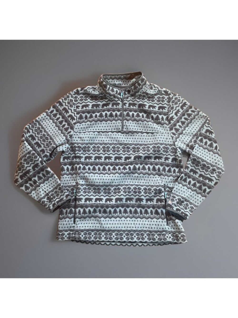Chubbies Fleece Bear Patter Pullover Sweater Men’s XXL Outdoors Camping Cozy